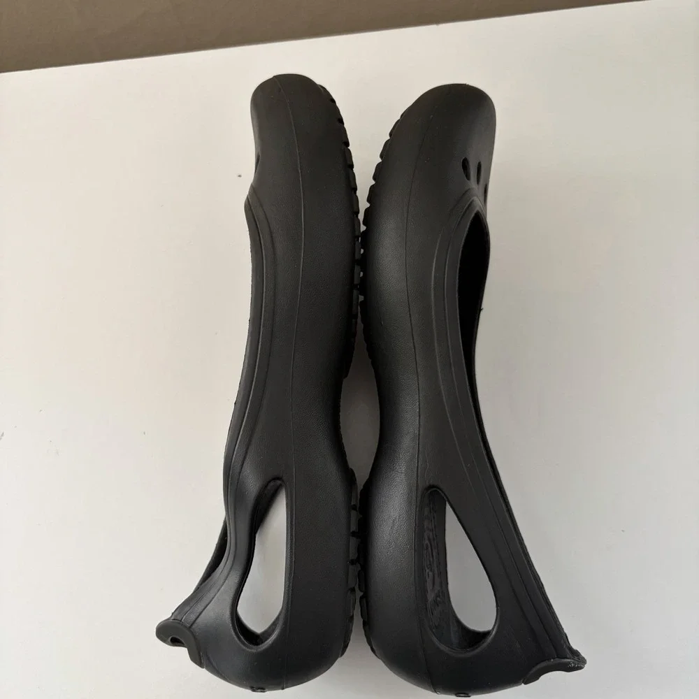 Crocs Womens Kadee Ballet Flats Size 7 Black Casual Comfort Everyday